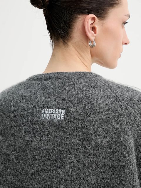 American Vintage kardigan z dodatkiem wełny