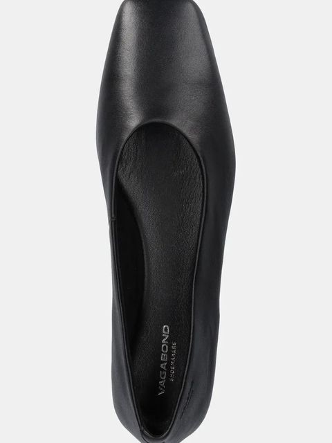 Vagabond Shoemakers baleriny skórzane DELIA kolor czarny 5907-101-20