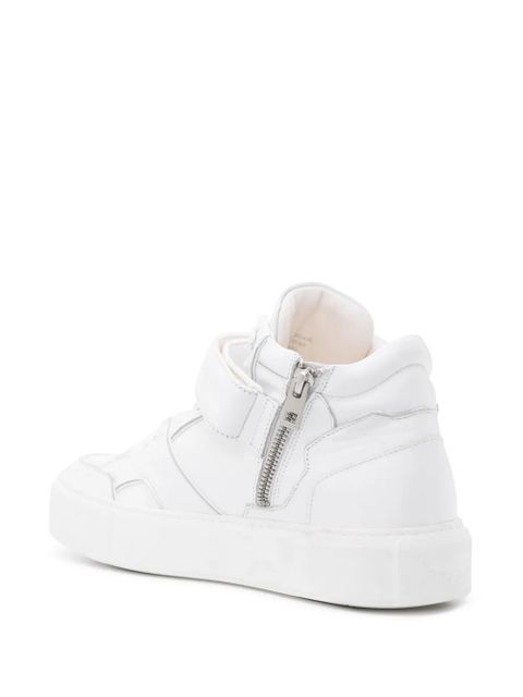 Zadig&Voltaire Flash mid-top flatform sneakers - White
