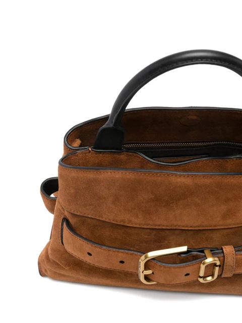 Marc Jacobs buckle-detail leather tote bag - Brown