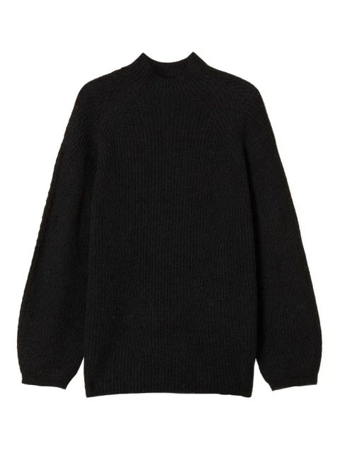TWINSET turtleneck ribbed sweater - Black - zdjęcie produktu nr 1