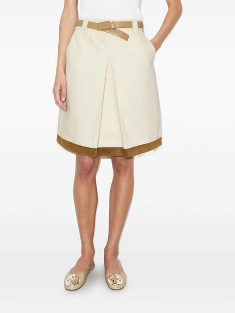 Tory Burch denim skirt - Neutrals