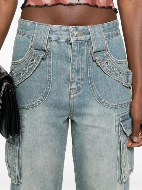 MISBHV Harness low-rise cargo jeans - Blue