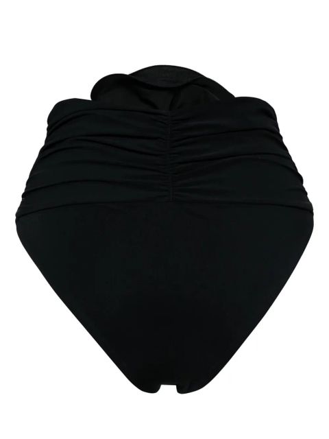 Magda Butrym floral-appliqué bikini bottoms - Black