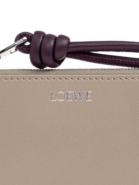 LOEWE zip-fastening knot-detail card holder - Neutrals