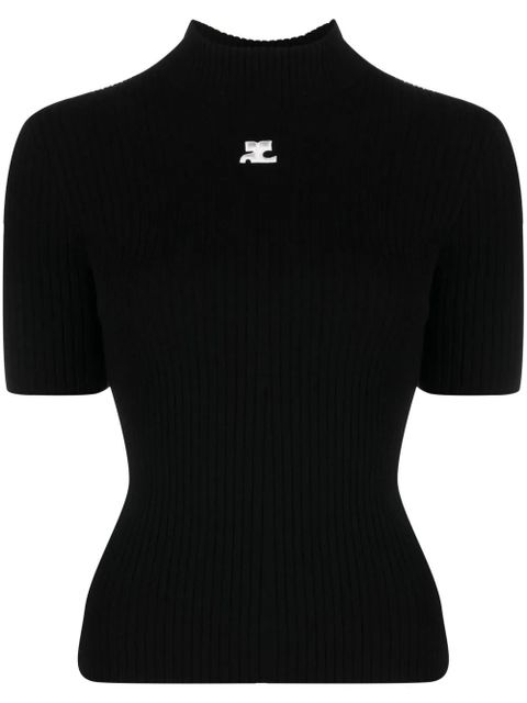 Courrèges Reedition rib-knit sweater - Black - zdjęcie produktu nr 1