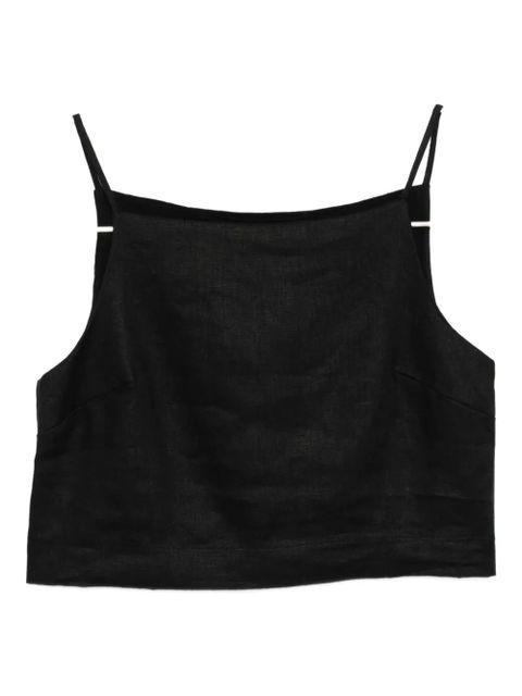 Reformation Kerri linen top - Black - zdjęcie produktu nr 1