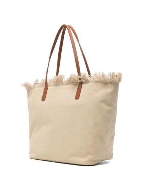 MC2 Saint Barth City fringed tote bag - Neutrals - zdjęcie produktu nr 2
