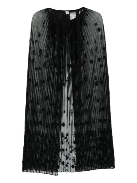 TOTEME floral tulle cape - Black - zdjęcie produktu nr 1