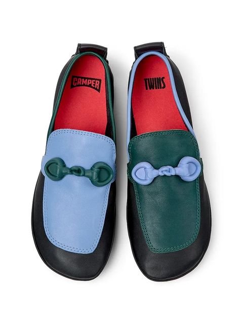 Camper mokasyny skórzane TWS damskie kolor czarny na płaskim obcasie K201833-001 - zdjęcie produktu nr 1