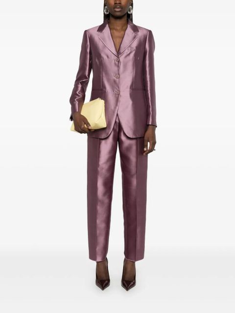 Max Mara metallic-effect tailored trousers - Purple - zdjęcie produktu nr 2