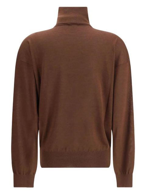Saint Laurent long-sleeves turtleneck sweater - Brown