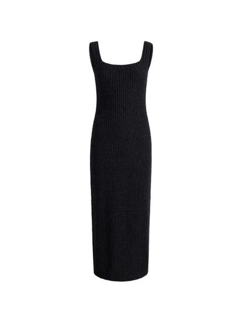 KHAITE midi sleeveless dress - Black - zdjęcie produktu nr 1