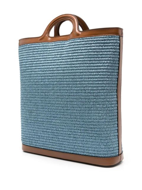Marni Tropicalia straw tote bag - Blue