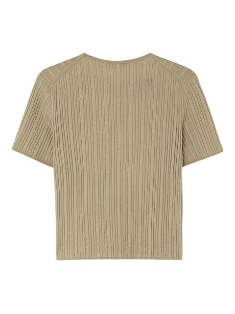 Loro Piana Rimella cable-knit top - Green