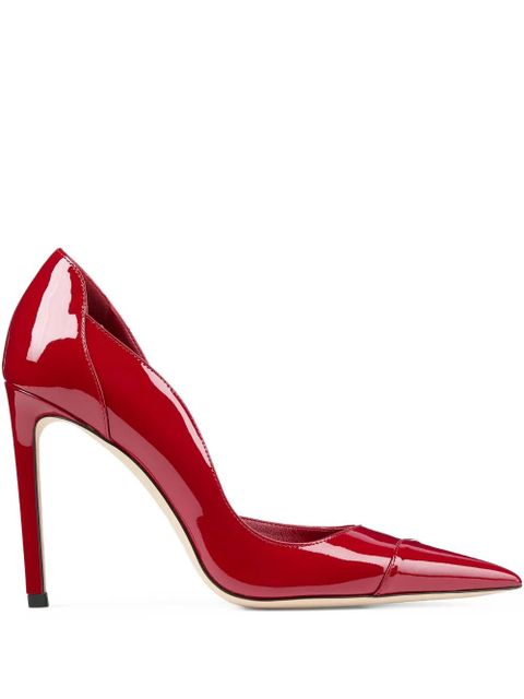 Jimmy Choo 100 mm Brigitte pointed-toe pumps - Red - zdjęcie produktu nr 1
