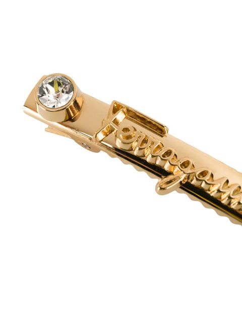 Ferragamo logo-embellished hairclip - Gold