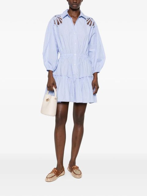 SANDRO striped-pattern mini dress - Blue - zdjęcie produktu nr 2