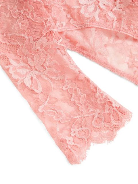Valentino Garavani floral-lace bodysuit - Pink