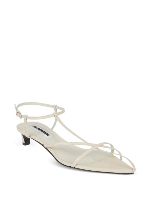Jil Sander strappy pointed-toe sandals - Neutrals - zdjęcie produktu nr 2