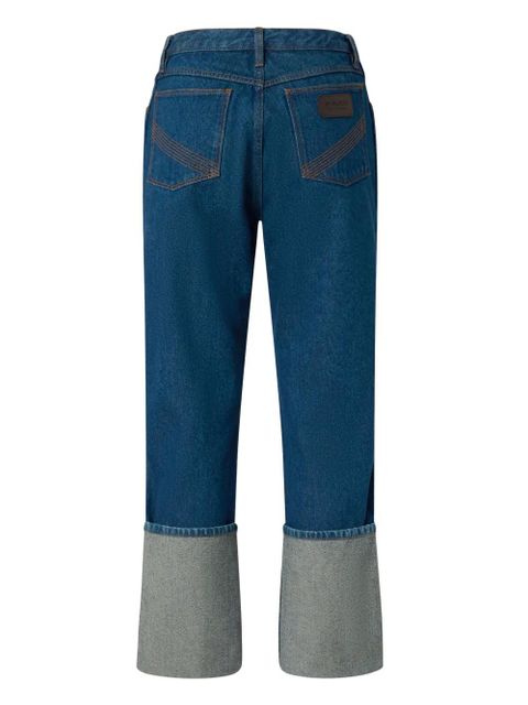 PINKO turn-up straight jeans - Blue - zdjęcie produktu nr 2