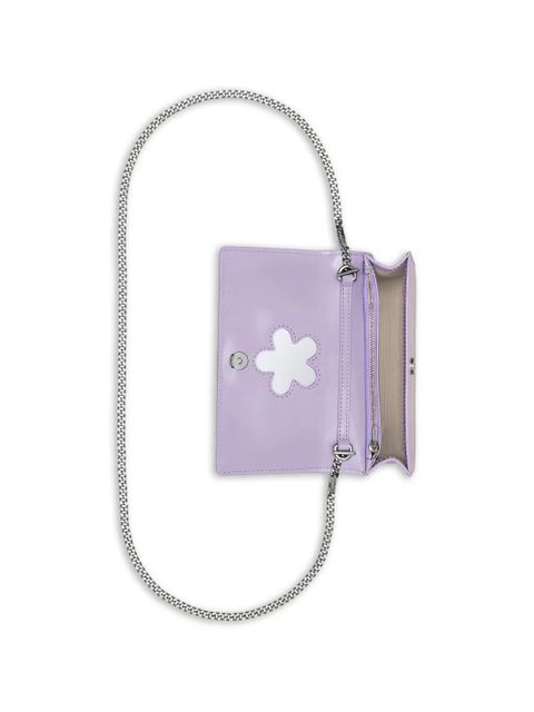 Marc Jacobs flower mirror leather mini bag - Purple