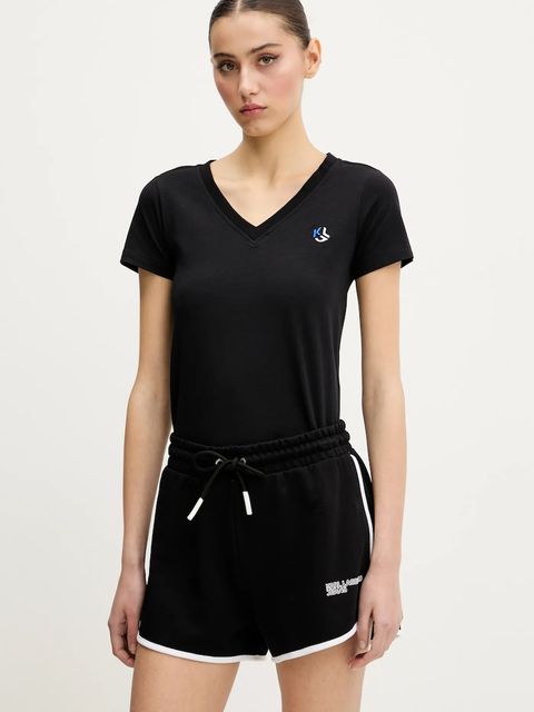 Karl Lagerfeld Jeans t-shirt damski kolor czarny A2W17097 - zdjęcie produktu nr 1