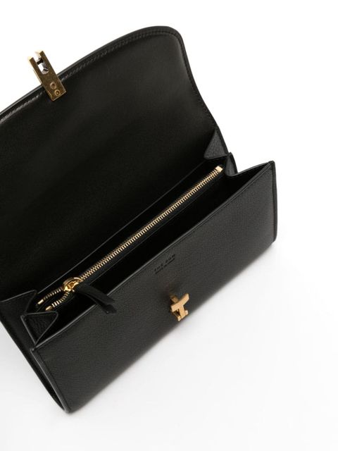 The Row Sofia Continental leather wallet - Black