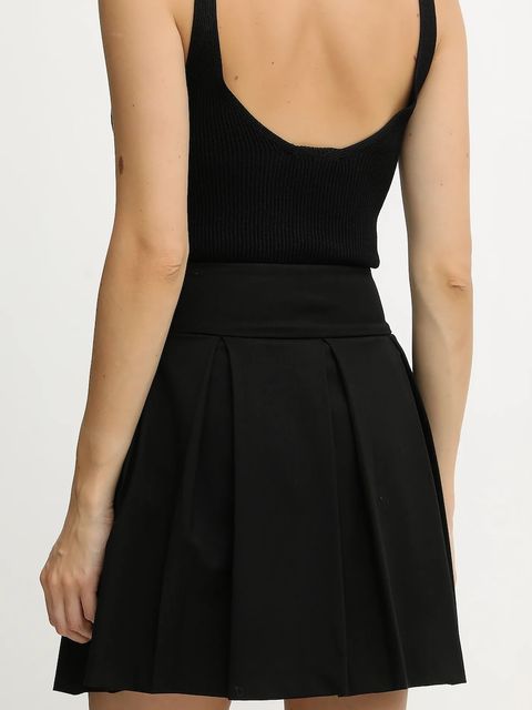 Morgan spódnica JOSH.F kolor czarny mini rozkloszowana JOSH.F - zdjęcie produktu nr 2