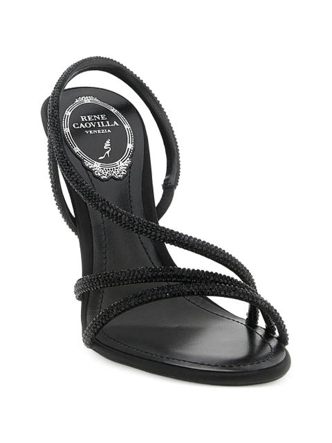René Caovilla Erin open-toe sandals - Black - zdjęcie produktu nr 2
