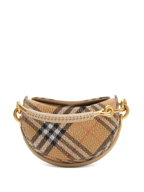 Burberry check rhinestone bridle clutch - Neutrals