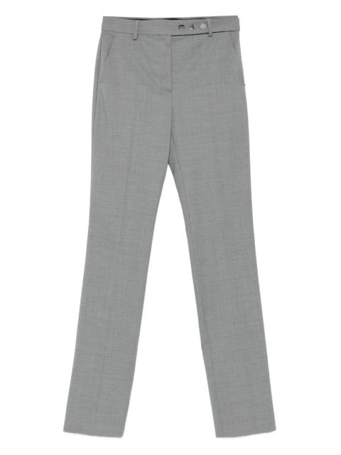 Sportmax virgin wool straight-leg trousers - Grey - zdjęcie produktu nr 1