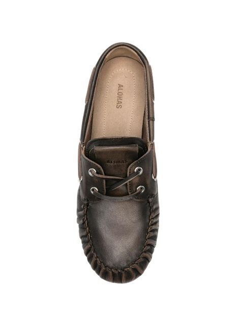 ALOHAS Rowan lace-up loafers - Brown