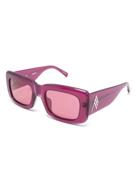 The Attico x Linda Farrow Marfa sunglasses - Red - zdjęcie produktu nr 2