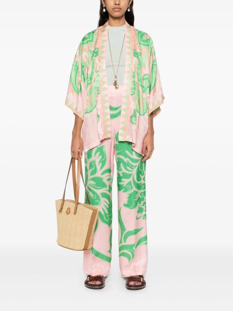 ETRO rose-print trousers - Pink - zdjęcie produktu nr 2