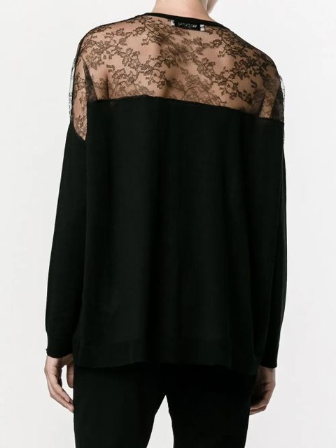 Valentino Garavani lace panel jumper - Black