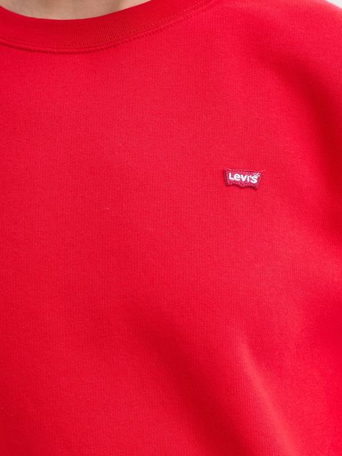 Levi's bluza damska kolor czerwony gładka 002AJ