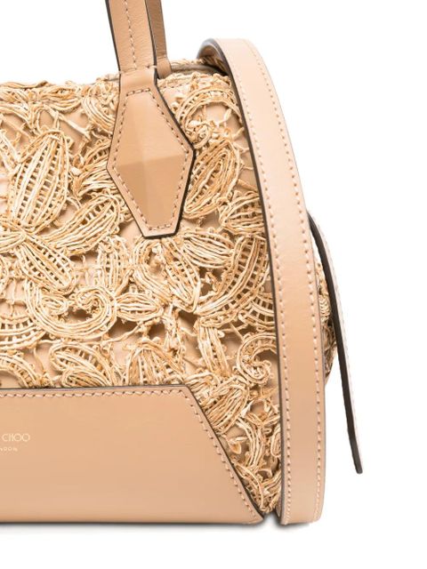Jimmy Choo Diamond floral tote bag - Neutrals