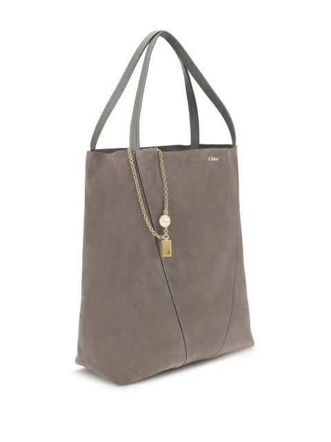 Chloé large Spin tote bag - Grey