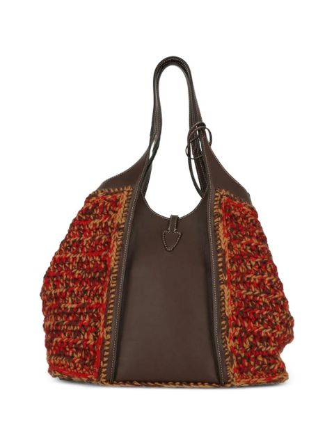 Tod's leather-panel tote bag - Brown - zdjęcie produktu nr 2