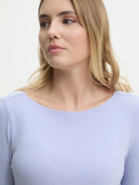 Abercrombie & Fitch longsleeve kolor fioletowy KI139-5196