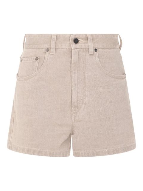 FENDI denim shorts - Neutrals