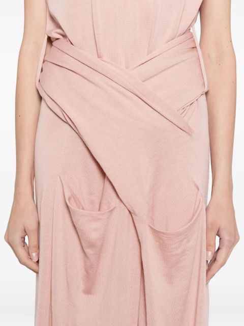 Jil Sander draped dress - Pink