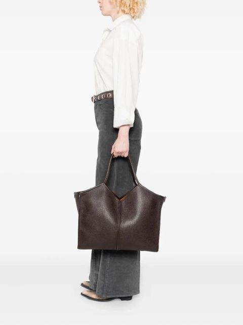 Hereu large leather tote bag - Brown - zdjęcie produktu nr 2