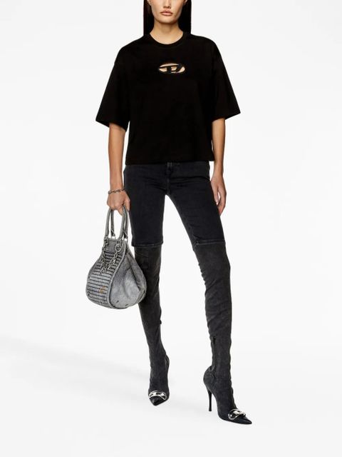 Diesel T-Rowy-Od cotton T-shirt - Black - zdjęcie produktu nr 2