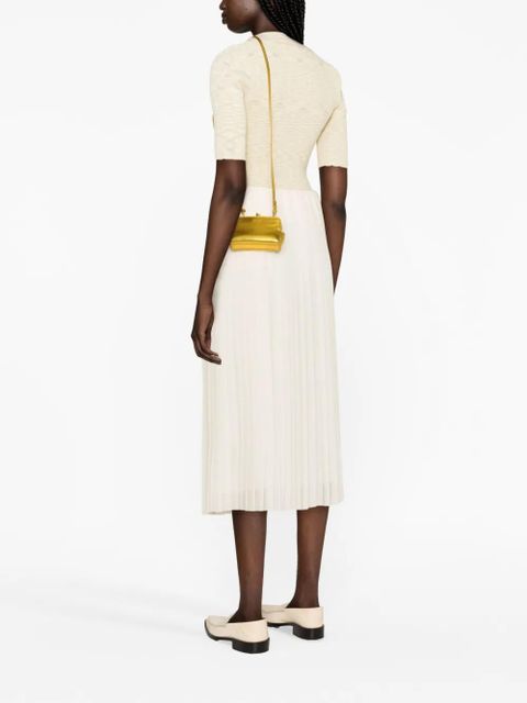 Jil Sander Goji micro leather crossbody bag - Gold - zdjęcie produktu nr 2