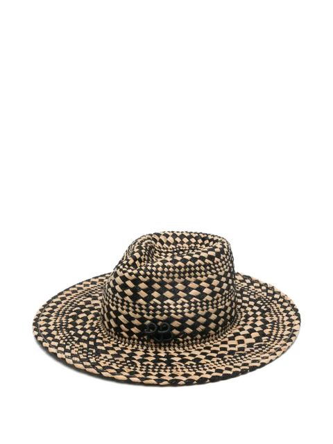 Ruslan Baginskiy Rhoidal fedora woven hat - Neutrals - zdjęcie produktu nr 1
