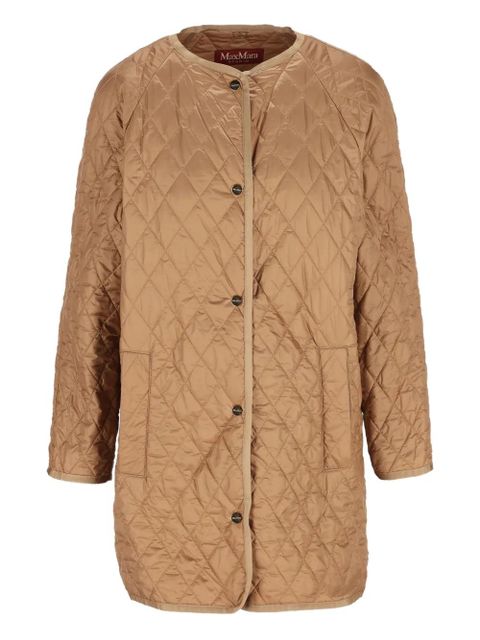 Max Mara quilted wool coat - Brown