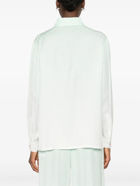 Casablanca gradient textured shirt - Green