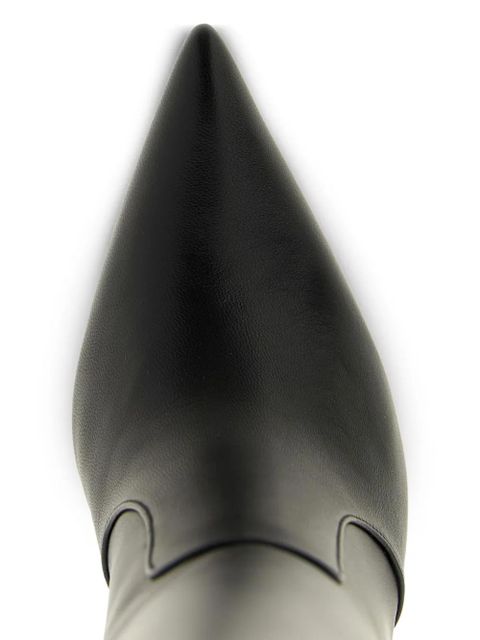 Gianvito Rossi 85mm Hansen Cuissard pointed-toe boots - Black